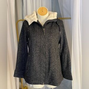 Madison Black and White Hooded Jacket